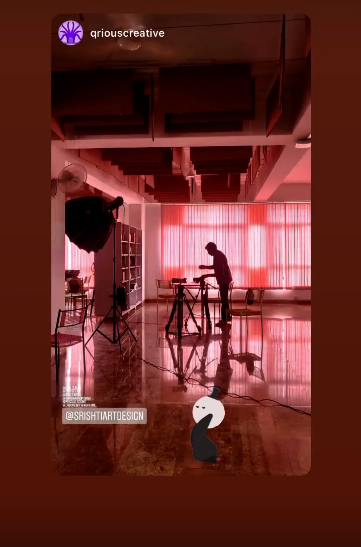 Behind the scenes