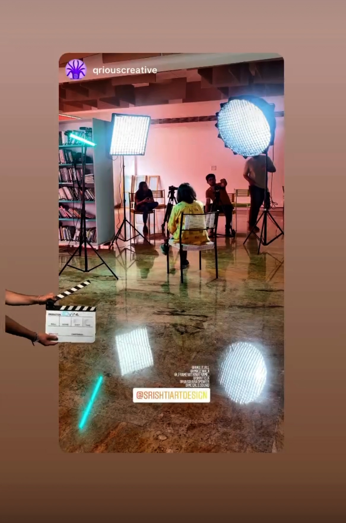 Behind the scenes