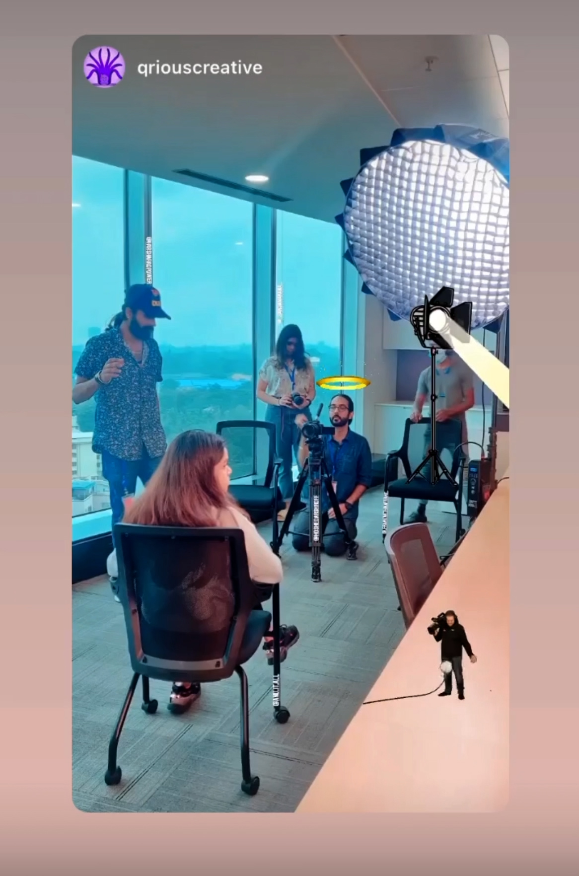 Behind the scenes